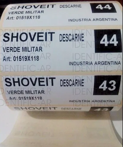 1000 Etiquetas Autoadhesivas 80x50  Bases Codigos Num
