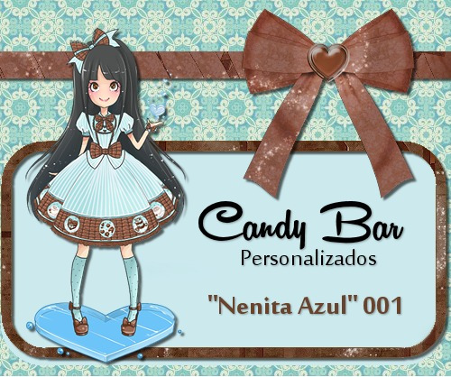 Imprimibles Personalizados Candy Bar -nenita Azul- 001