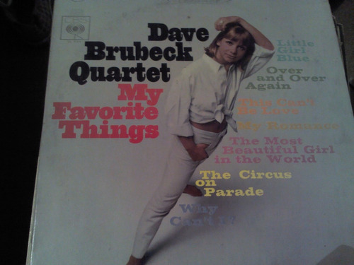 Disco Acetato De Dave Brubeck Quarter My Favorite Things