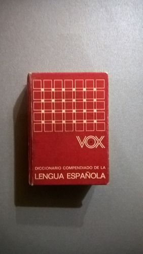 Diccionario Compendiado De La Lengua Española - Vox