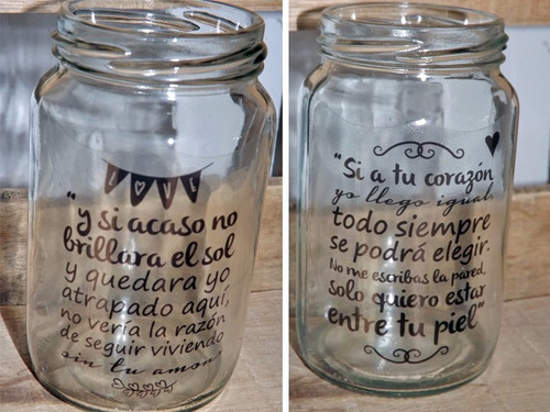 Frasco Vaso Personalizado! Frases, Imagen, Souvenir!!