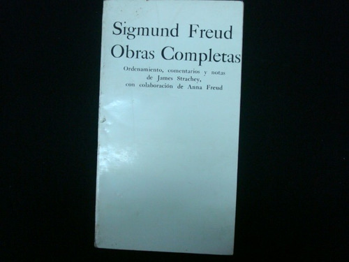 Sigmund Freud, Obras Completas, Amorrortu Editores,