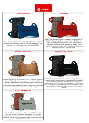 Imagem 2 de 2 de Pastilha De Freio Brembo Sinterizada Zx10, Suzuki Srad