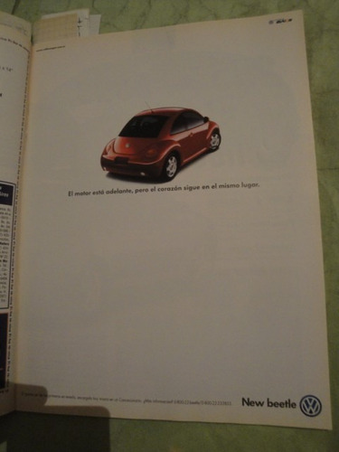 Publicidad Volkswagen New Beetle Año 1999