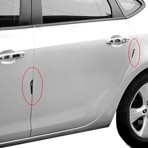 Imagen 5 de 9 de Protector Salva Puerta Moldura Adhesiva Auto X4 Transparente