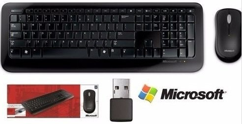 Teclado Mouse Wireless Desktop 800 Usb Microsoft Wifi S/ Fio