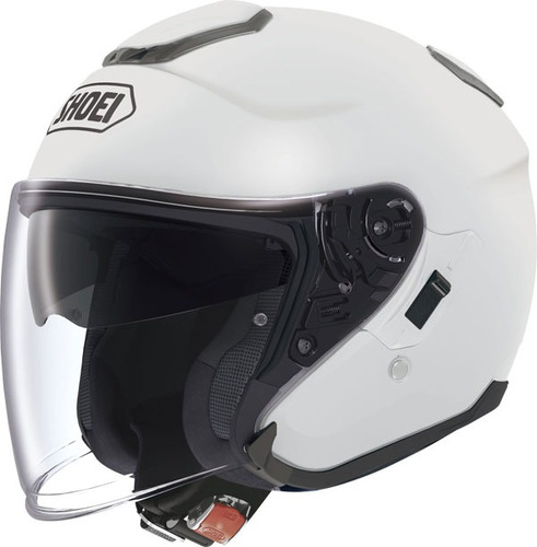 Capacete Shoei J Cruise Branco Aberto Moto Custom E City