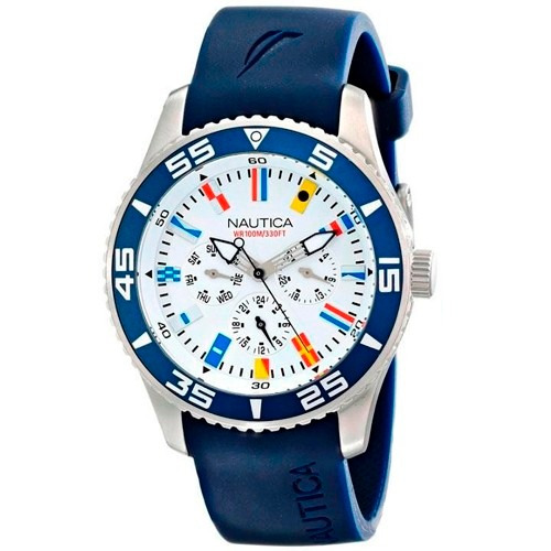 Relogio Masculino Nautica N12627g Nst 07 Flags