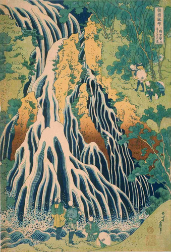 Lienzo Canvas Arte Cascada Kirifuri Katsushika Hokusai 74x50