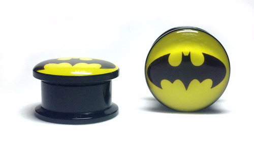 Alargador Orelha Plug Batman 12mm Herois Acrílico Marvel