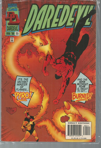 Daredevil N° 355 - Em Inglês - Editora Marvel - Formato 17 X 25,5 - Capa Mole - Bonellihq Cx445 G23