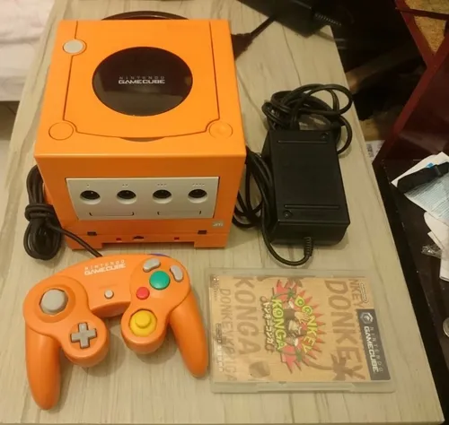 Gamecube Laranja Destravado Com Gameboy Player (Usado)
