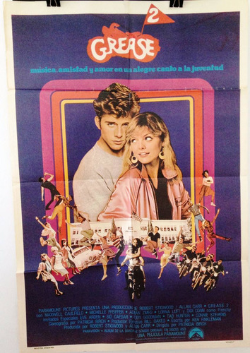 Afiche De Cine Original - Grease 2