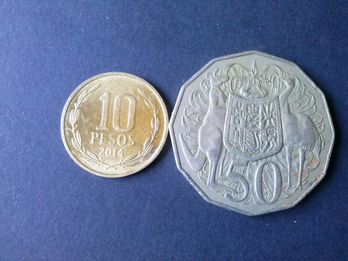 Moneda Australia 50 Cent Níquel 1979 (c43)