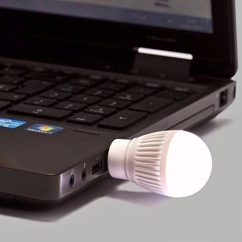 Mini Lampada Luminária Usb Led Branca Frio