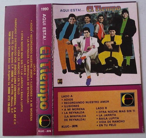 Grupo El Tiempo En Tu Pelo /aqui Esta Cassette Muy Raro 1990