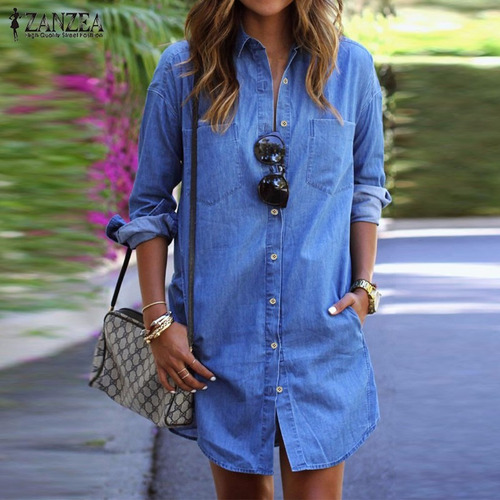 Camisola Jean Talle Especial 5xl Con Botones