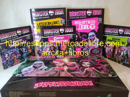 Colección De Libros Monster High 5 Tomos - Editorial Planeta