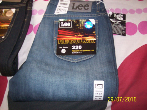 Pantalon(jeans) Lee Original Regular Fit Serie 220, 32x32.