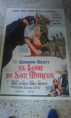 Gordon Scott Afiche El Leon De San Marcos