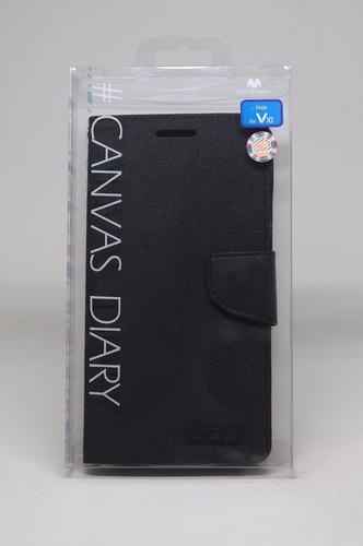 Funda LG V10 Mercury Goospery Canvas Diary Negro
