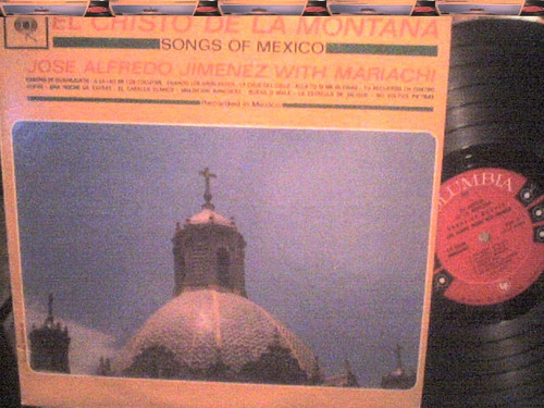 Disco Lp De Acetato Jose Alfredo Jimenez, Songs Of Mexico