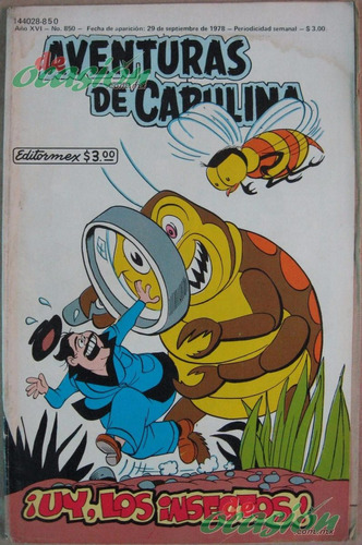 Cómic Aventuras De Capulina Núm. 850 (1978) Editormex