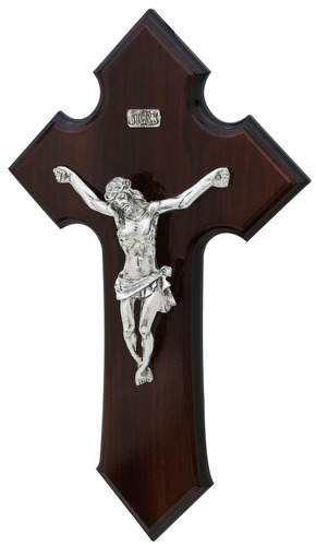 Cristo Mod.b, Cruz, Crucifijo. Baño De Plata 