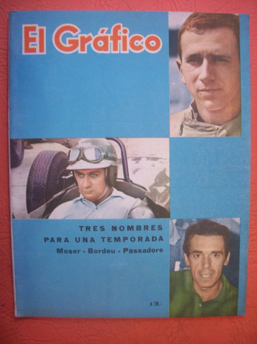 El Grafico 2318 11/3/1964 Moser Bordeu Passadore Automovil