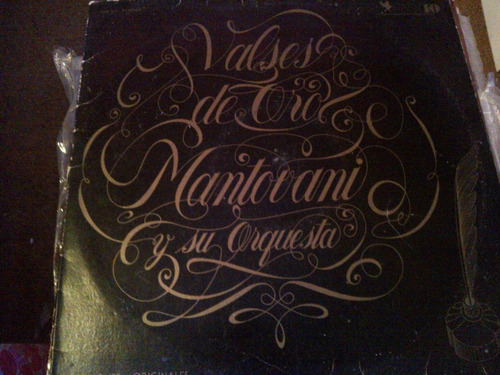 Disco Acetato De Valses De Oro Mantovani Y Su Orquesta