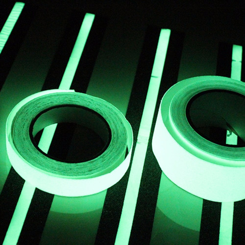 Imagem 2 de 6 de Fita Glow Fluorescente Festa Teto Brilha Neon Decoração Rolo