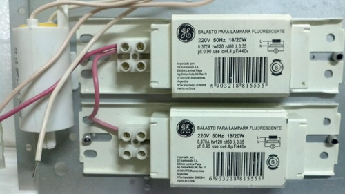 Lote Balastros General Electric 50hz20w Para Tubos Permuto