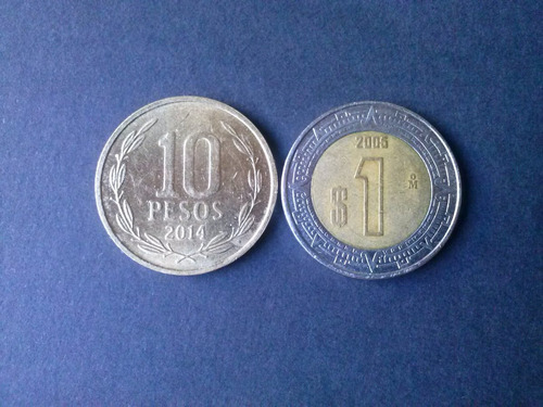 Moneda México 1 Peso Bimetálica 2005 (c45)