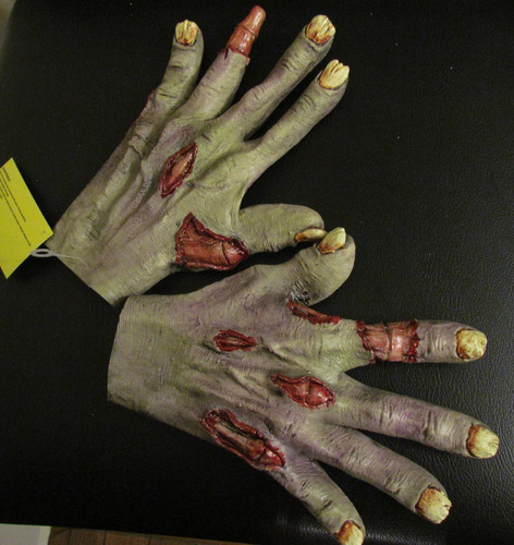 Halloween Zombie Guante Latex Disfraz No Mascara