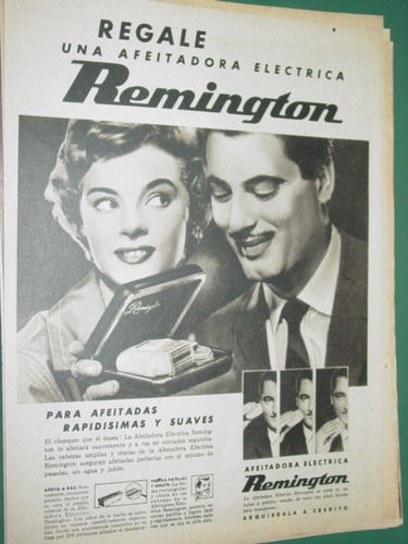 Publicidad Afeitadoras Electricas Remington Regale Una