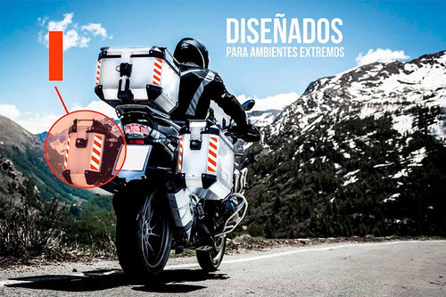 Imagen 2 de 8 de Etiqueta Reflectiva Malet Moto Klr Bmw Givi Vstrom Designpro