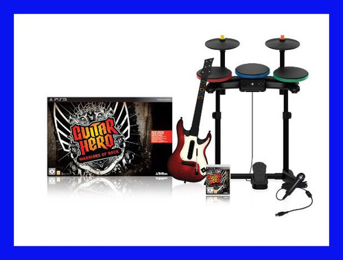 Guitar Hero Ps3 Warriors Of Rock Playstation Guitarrabateria