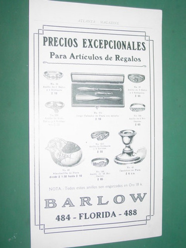 Publicidad Casa Barlow Buenos Aires Precios Excepcionales