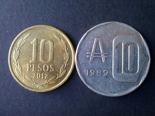 Moneda Argentina 10 Australes 1989 (c7)