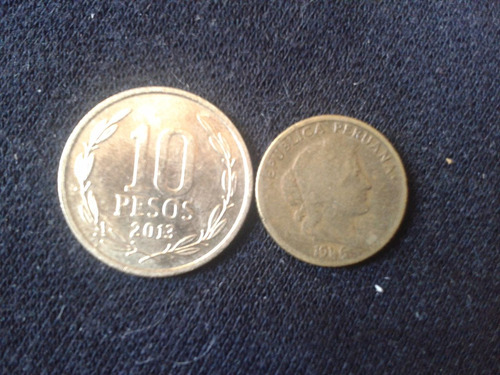 Moneda Perú 5 Centavos Bronce 1946 (c17)