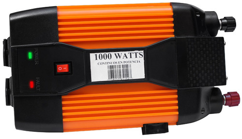 Inversor De Corriente Para Auto 1000w Usb 2 Enchufes Xaris .