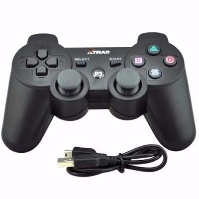 Controle Ps3 Sem Fio Xd322 Xtrad Brinde Cabo