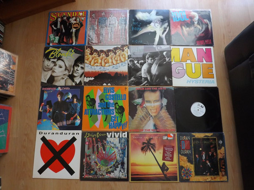 Lote 16 Vinilos Cure Idol Blondie A-ha Human, Costello, Ant
