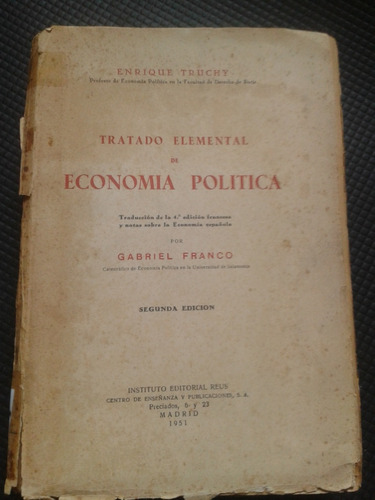 Tratado Elemental De Economia Política  Truchy E C21