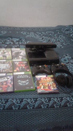 Xbox 360+kinect+7jogos+um Controle