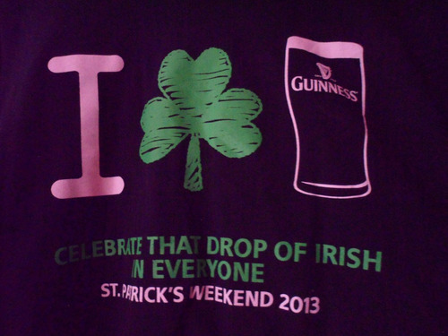 Camisa Playera Saint Patricks Day 2013 Guinness Beer