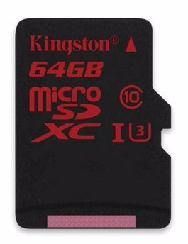 Cartão Micro Sd Sdxc Kingston 64gb C10 90mb/s Uhs-3 Original