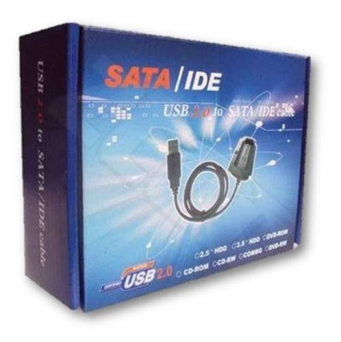 Cabo Adaptador Usb 2.0 Hd Conversor P/ Ide Sata Fonte 3 Em 1