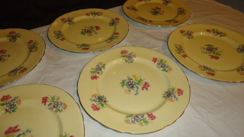 Plato Llano Porcelana Inglesa Aynsley Antiguo Divino Vealo