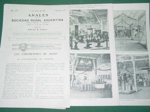 Exposicion Internacional De Lecheria Argentina 1921 Clipping